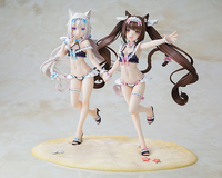 NekoPara - Chocola & Vanilla 1/7 Scale Special Kadokawa Figure Set (Maid Swimsuit Ver.) image number 1