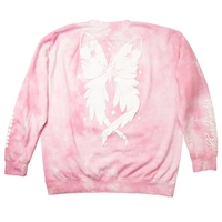 CR Loves Cardcaptor Sakura: Clear Card - Pink Tie Dye Cardcaptor Wings Crew Sweatshirt image number 3