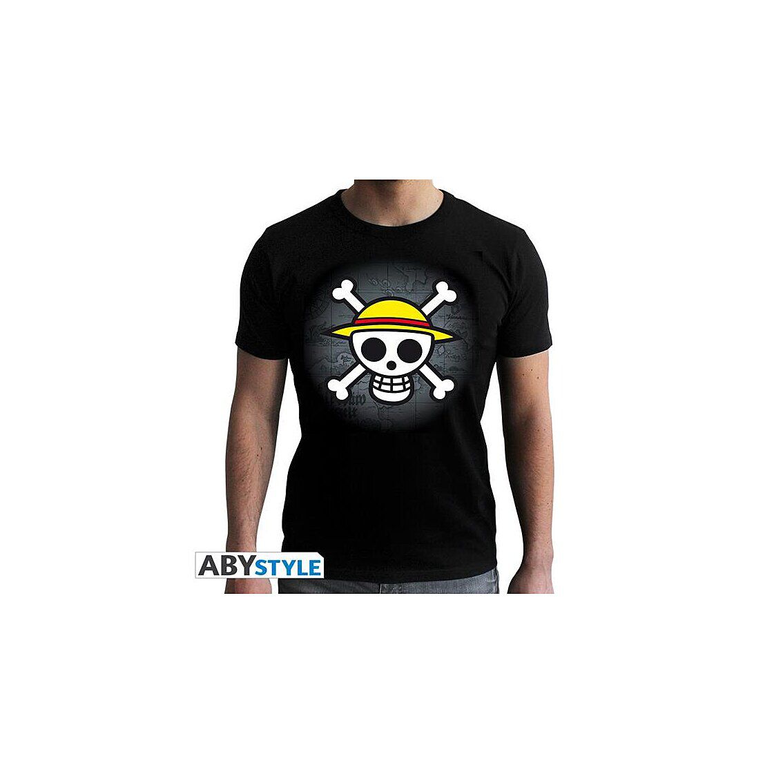 One Piece - T-shirt Skull With Map image number 0