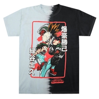 My Hero Academia - Deku Bakugo Fight Split T-Shirt - Crunchyroll Exclusive! image number 0