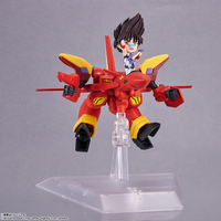 macross-7-vf-19-custom-fire-valkyrie-and-basara-nekki-tiny-session-action-figure-set image number 5