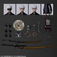 YoRHa No. 9 Type S Deluxe Ver NieR Automata Play Arts Kai Action Figure image number 6
