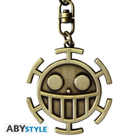 Trafalgar Law Jolly Roger One Piece Metal Keychain image number 1