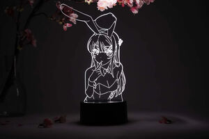 Rascal Does Not Dream of Bunny Girl Senpai - Bunny Girl Bust Otaku Lamp