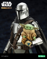 Star Wars The Mandalorian - The Mandalorian & Grogu with Beskar Staff 1/10 Scale ARTFX+ Figure image number 8