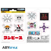 One Piece - Stickers - 16X11cm/ 2 Sheets - Emperors Skulls image number 0