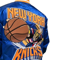 My Hero Academia x Hyperfly x NBA - All Might New York Knicks Satin Jacket image number 8