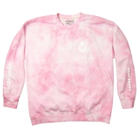 CR Loves Cardcaptor Sakura: Clear Card - Pink Tie Dye Cardcaptor Wings Crew Sweatshirt image number 2