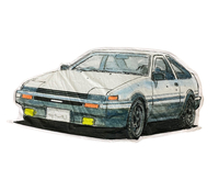 Initial D - Toyota AE86 Throw Blanket image number 0