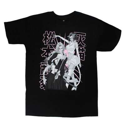 BLEACH - Rangiku and Haineko Kanji Short Sleeve T-Shirt