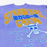 One Piece - Staw Hat Crew Names Purple Crew Sweatshirt - Crunchyroll Exclusive! image number 1