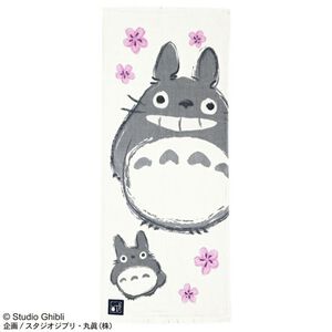 My Neighbor Totoro - Totoro Sakura White Hand Towel