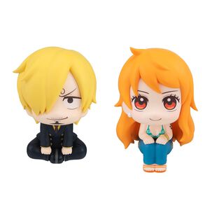 One Piece - Sanji & Nami Look Up Series Figure Set (With Cloche & Orange)