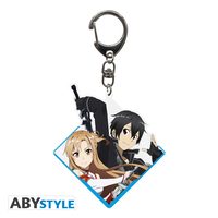 Kirito and Asuna Sword Art Online Acrylic Keychain image number 0
