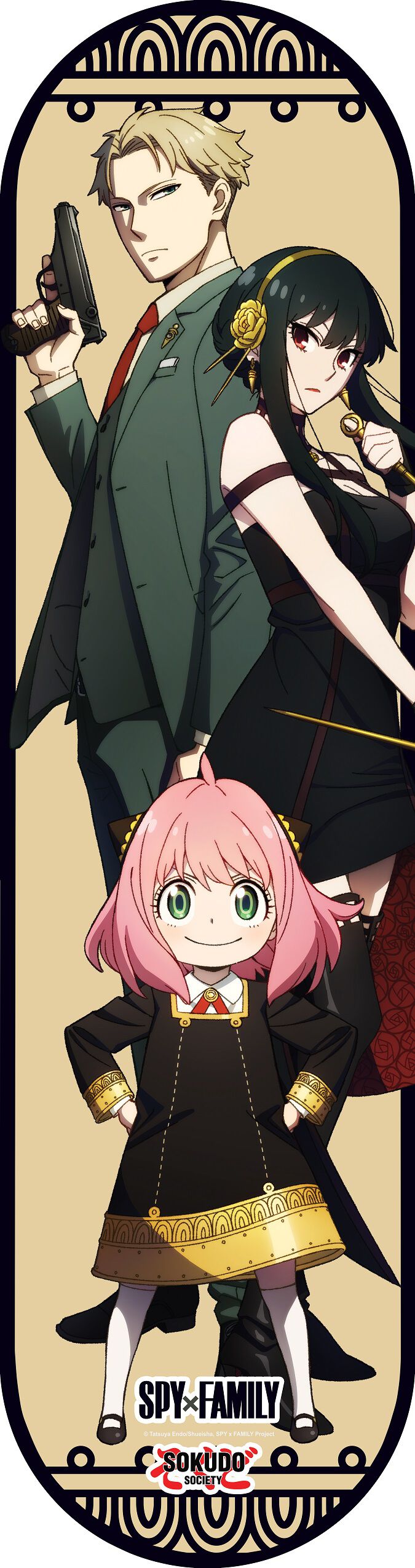 Spy x Family - Forger Family Skateboard Deck