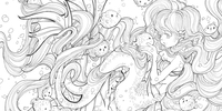 Pop Manga Mermaids and Other Sea Creatures A Coloring Book image number 4