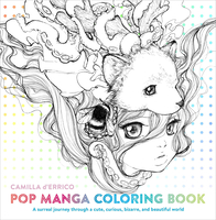 Pop Manga: A Surreal Journey Through a Cute, Curious, Bizarre, and Beautiful World Coloring Book image number 0