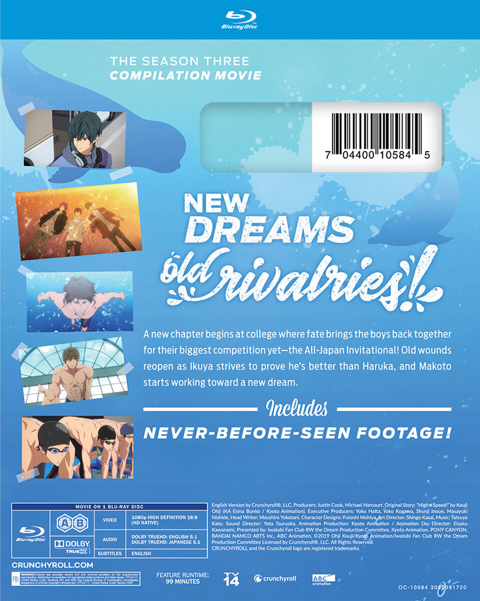 Free! Road to the World The Dream Movie Blu-ray | Crunchyroll Store
