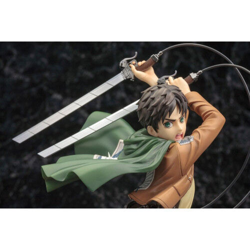 Figurine en PVC Attaque des Titans ARTFXJ 1/8 Eren Yeager Version Renouvel&eacute;e 26 cm image number 4