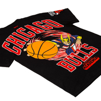 My Hero Academia – My Hero Academia x NBA Chicago Bulls x Hyperfly All Might SS T-shirt image number 3