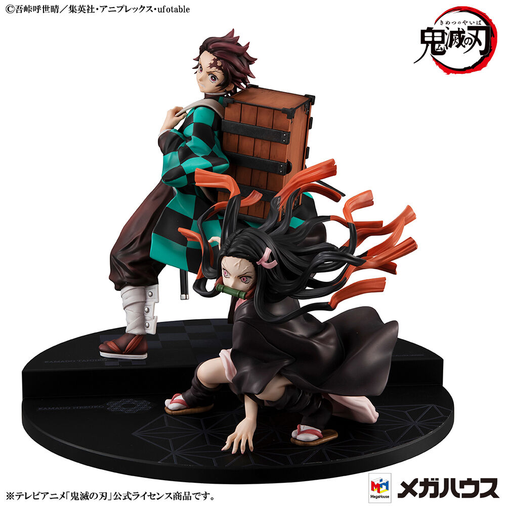 Demon Slayer: Kimetsu No Yaiba - Tanjiro & Nezuko Kamado Precious GEM Series Figure Set image number 1