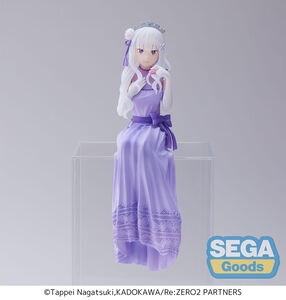 Emilia Dressed-Up Party Perching Ver Re:ZERO Lost in Memories PM Prize Figure