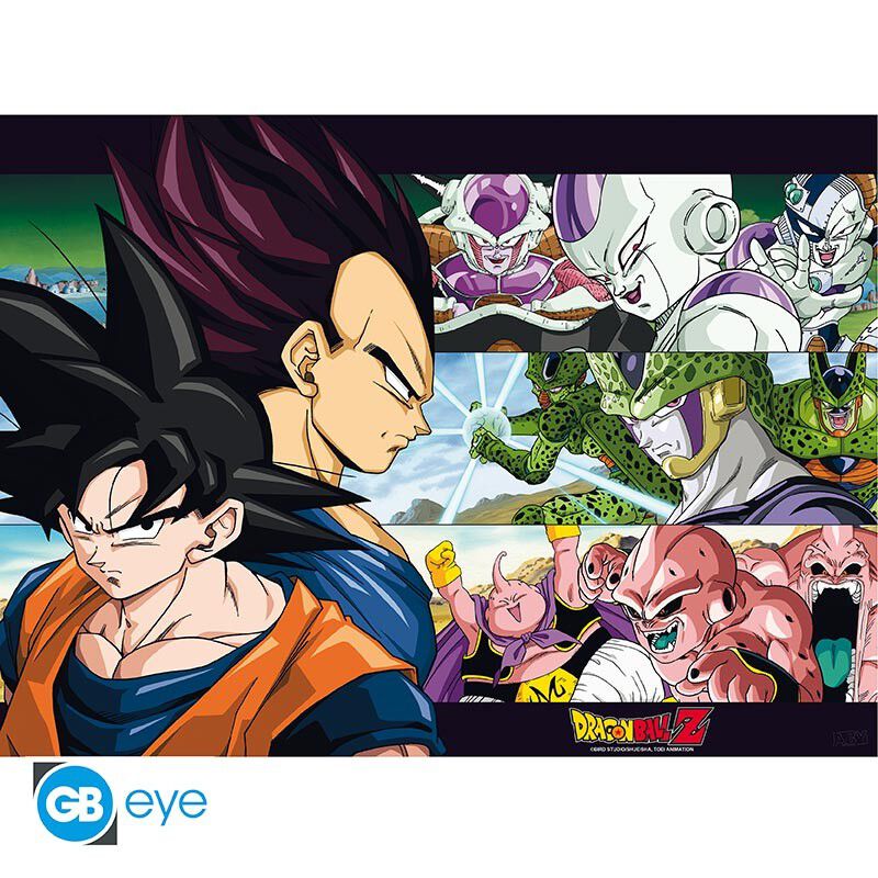dragon-ball-z-set-2-chibi-posters-saiyans-52x38cm image number 2