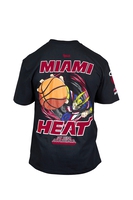 My Hero Academia x Hyperfly x NBA - Miami Heat All Might T-Shirt image number 3