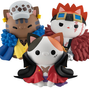 Monkey D Luffy & Trafalgar Law & Eustass Kid One Piece The Big Nyanto! Series Figure Set (With Gift)