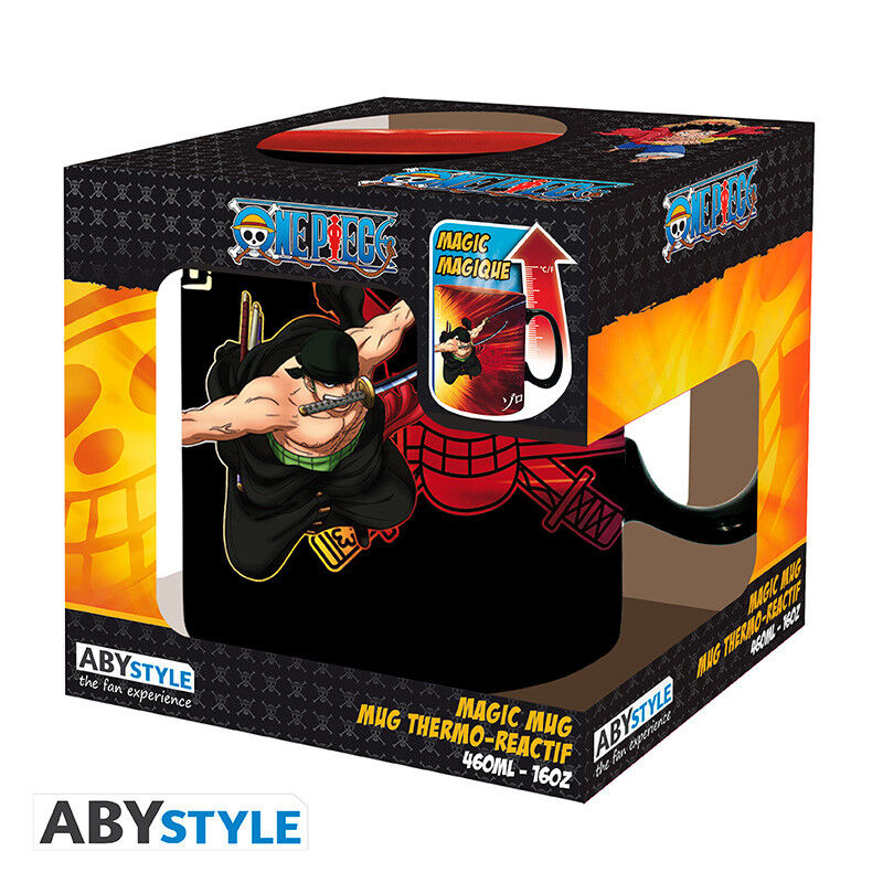 ONE PIECE - Heat Change Mug - 460 ml - Zoro & Sanji - cardboard box image number 3