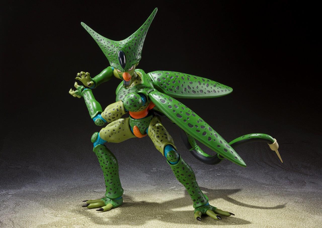 dragon-ball-cell-shfiguarts-figure-first-form-ver-re-run image number 2