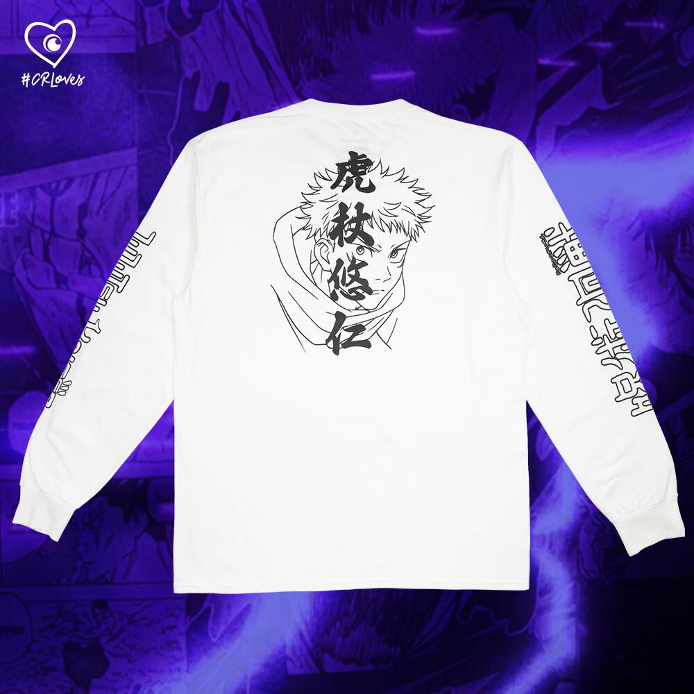 CR Loves Jujutsu Kaisen - Yuji Itadori Sketch Long Sleeve