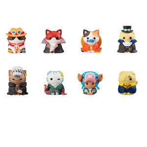 One Piece - Nyan Piece King O/T Paw-Rates Mini 8pc Figure Set (with gift)