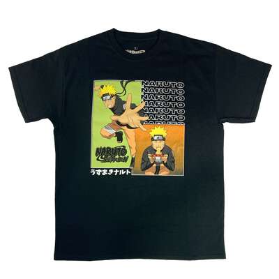Naruto Shippuden - Naruto Fight Ramen Panels T-shirt - Crunchyroll Exclusive