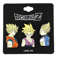 Dragon Ball Z - Goku Gohan Vegeta Enamel Pin Set image number 1