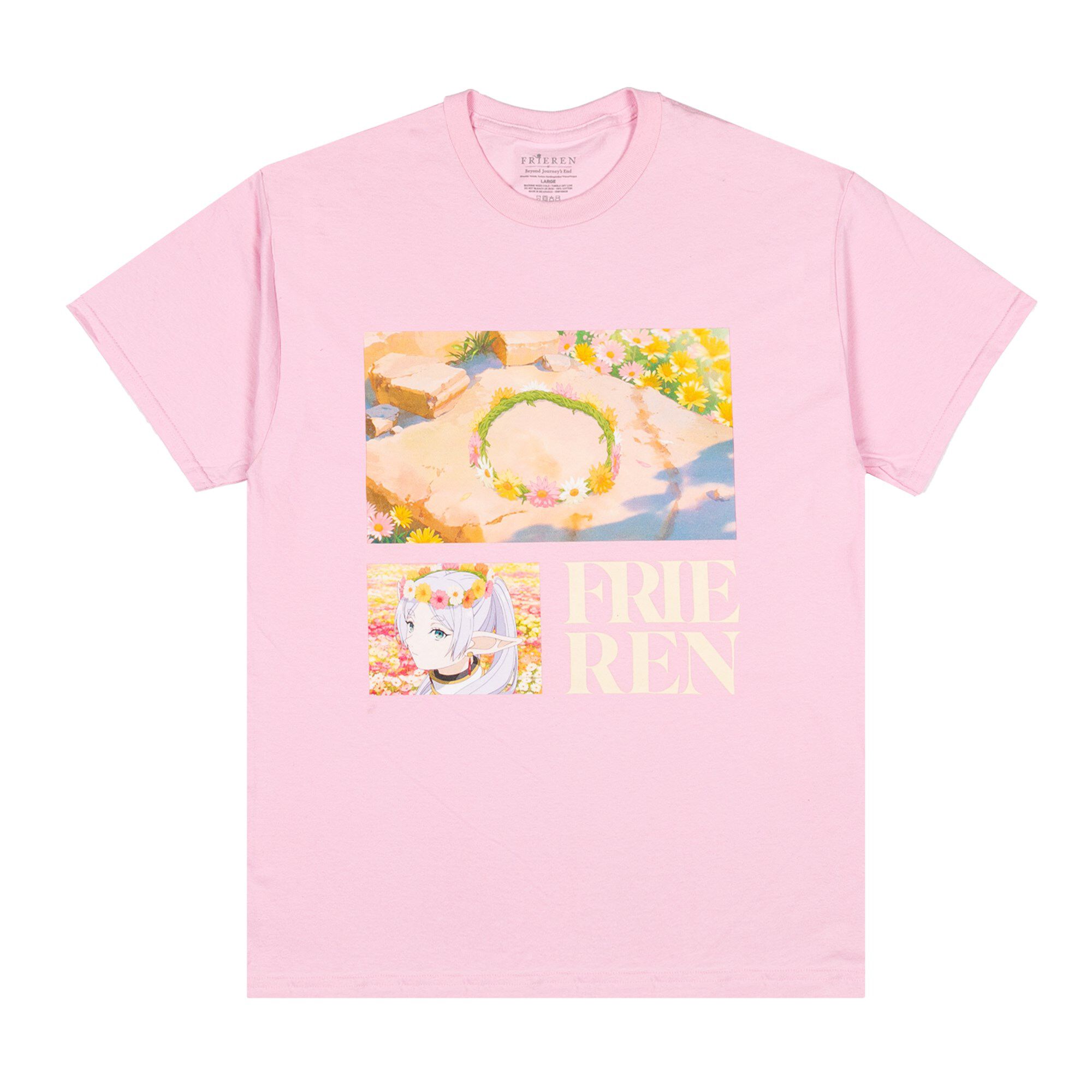 Frieren: Beyond Journey's End - Frieren Flower Crown T-shirt - Crunchyroll Exclusive image number 0