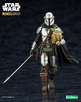 Star Wars The Mandalorian - The Mandalorian & Grogu with Beskar Staff 1/10 Scale ARTFX+ Figure image number 0