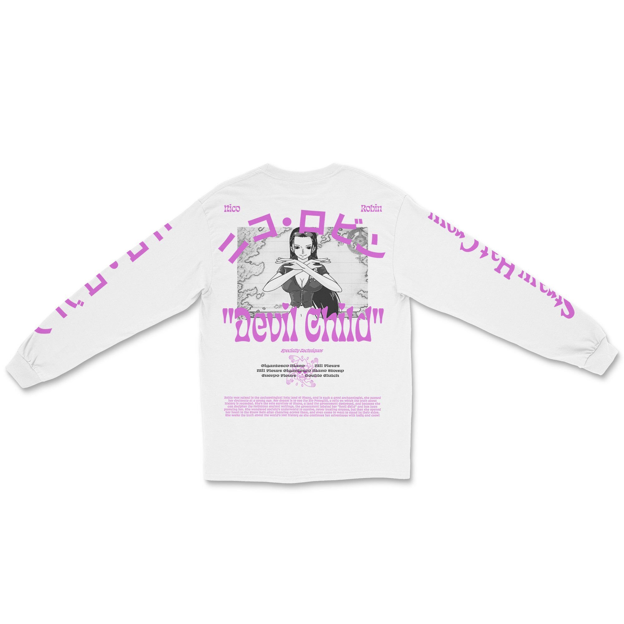 One Piece - Nico Robin Devil Child Long Sleeve - Crunchyroll Exclusive