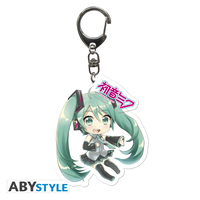Chibi Hatsune Miku Vocaloid Acrylic Keychain image number 0