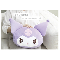 sanrio-kuromi-mocchiri-face-cushion image number 1