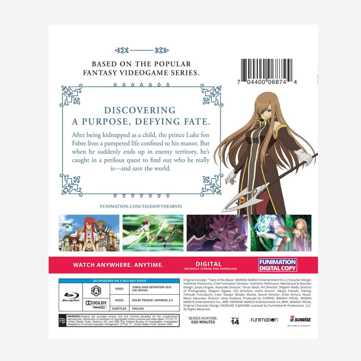 Tales of the Abyss - The Complete Series - Essentials - Blu-ray