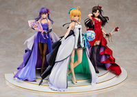 Fate/Stay Night - Saber, Rin Tohsaka & Sakura Matou 1/7 Scale Figure Set with Premium Box (15th Celebration Dress Ver.) image number 2