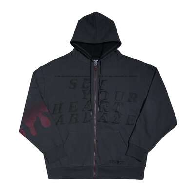 Demon Slayer: Kimetsu no Yaiba - Kyojuro Rengoku Zip-Up Hoodie - Crunchyroll Exclusive