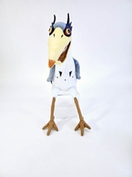 the-boy-and-the-heron-talking-heron-16-inch-plush image number 2