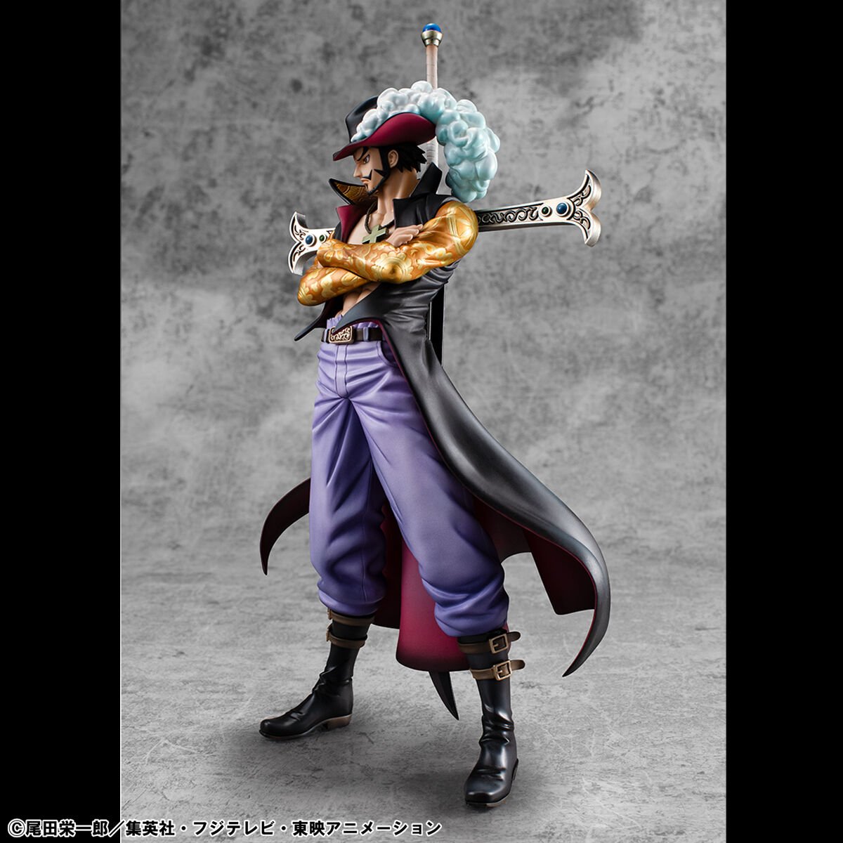 one-piece-hawk-eye-portraitofpirates-limited-edition-figure-dracule-mihawk-ver image number 1