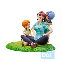 Young Nami Nojiko & Bellemere Emotional Stories Ver One Piece Ichiban Figure Set image number 1