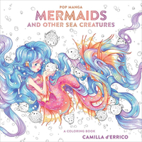 Pop Manga Mermaids and Other Sea Creatures A Coloring Book image number 0