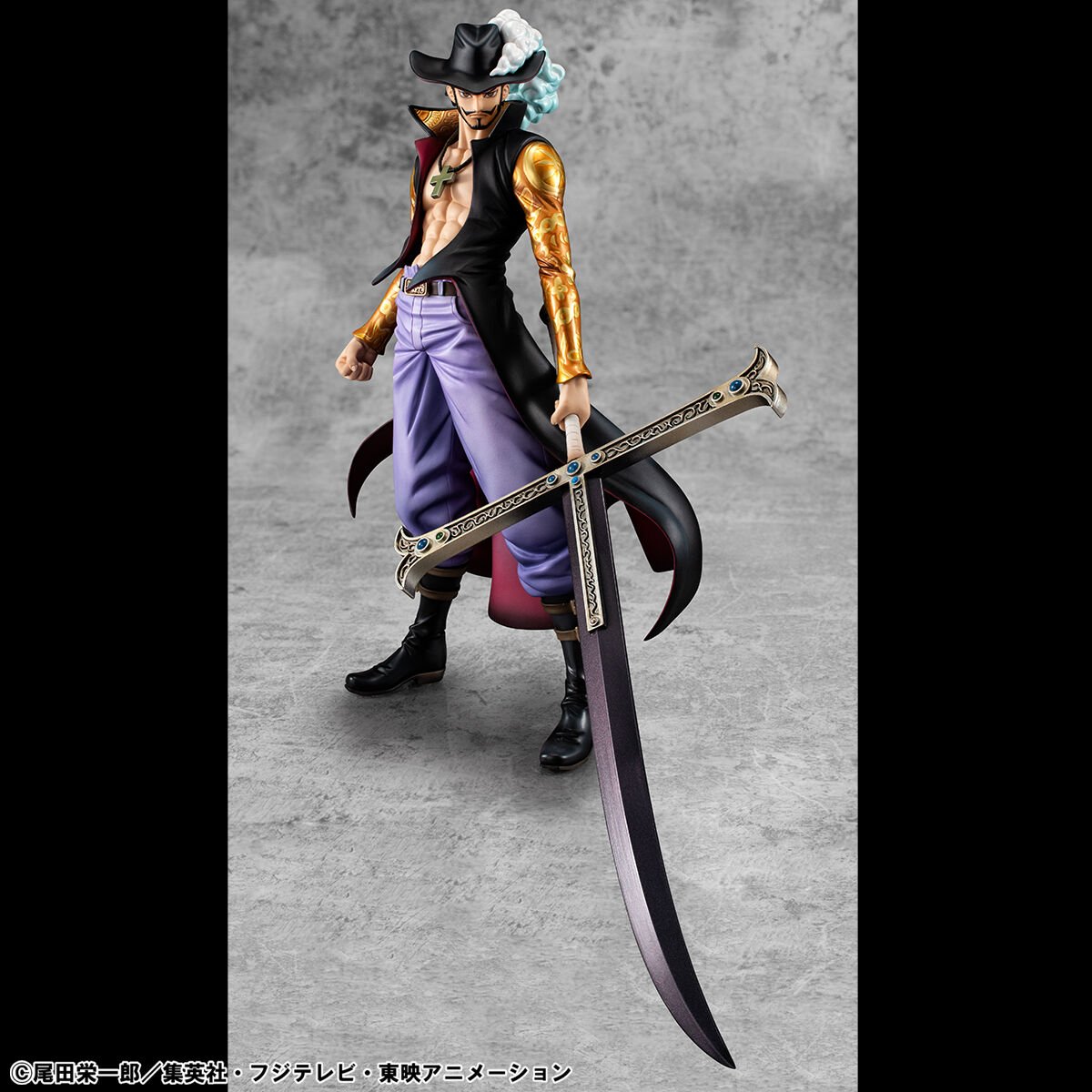 one-piece-hawk-eye-portraitofpirates-limited-edition-figure-dracule-mihawk-ver image number 9