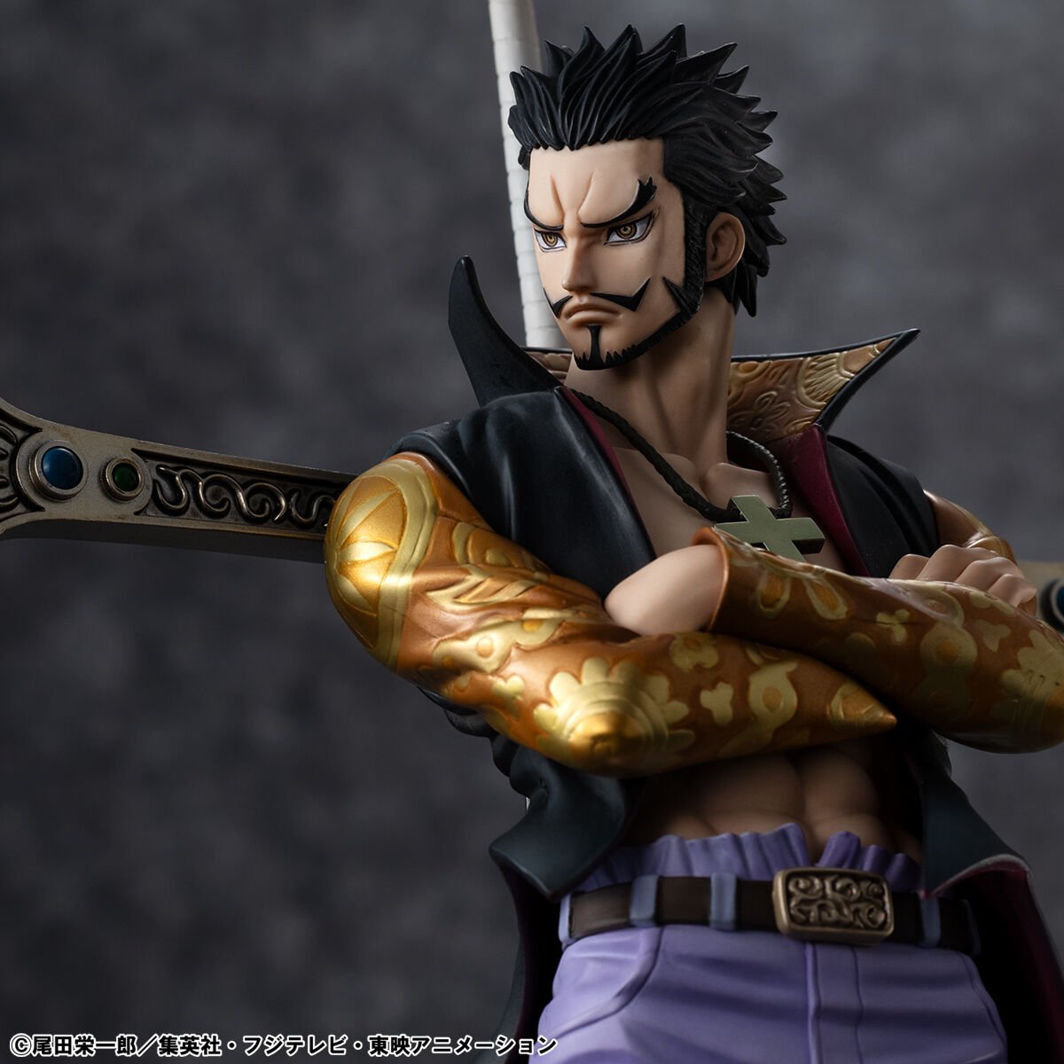 one-piece-hawk-eye-portraitofpirates-limited-edition-figure-dracule-mihawk-ver image number 19