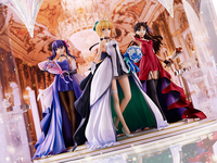 Fate/Stay Night - Saber, Rin Tohsaka & Sakura Matou 1/7 Scale Figure Set with Premium Box (15th Celebration Dress Ver.) image number 4